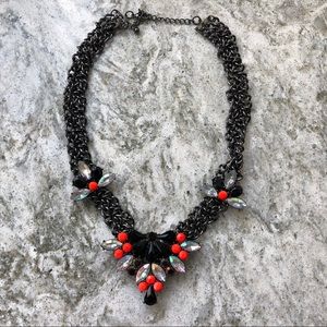 Gunmetal Statement Necklace